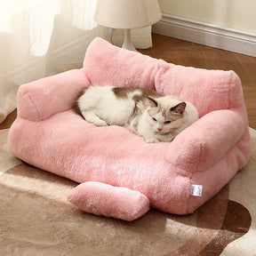 Canapé pour Animaux Doux et Spacieux - Confort Ultime et Lavable en Machine