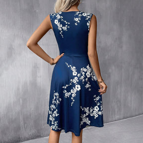 Robe d'été A-line Imprimé Floral - Élégante et Confortable pour Toutes Occasions