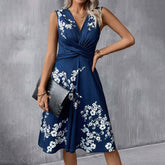 Robe d'été A-line Imprimé Floral - Élégante et Confortable pour Toutes Occasions