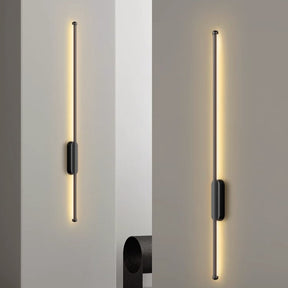 Applique Murale Linéaire Minimaliste - Élégance Contemporaine et Chaleur Ambiante