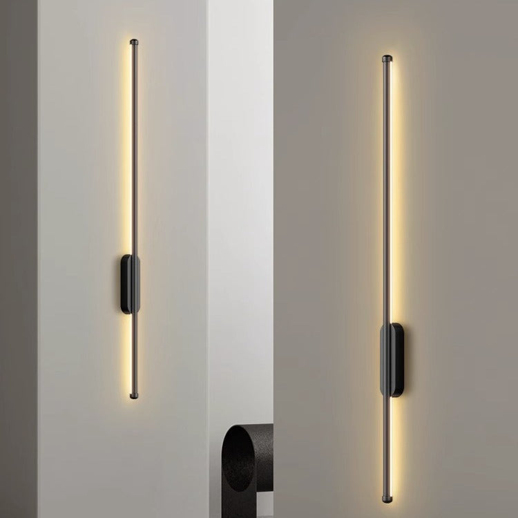 Applique Murale Linéaire Minimaliste - Élégance Contemporaine et Chaleur Ambiante