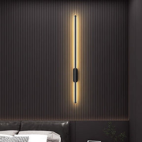 Applique Murale Linéaire Minimaliste - Élégance Contemporaine et Chaleur Ambiante