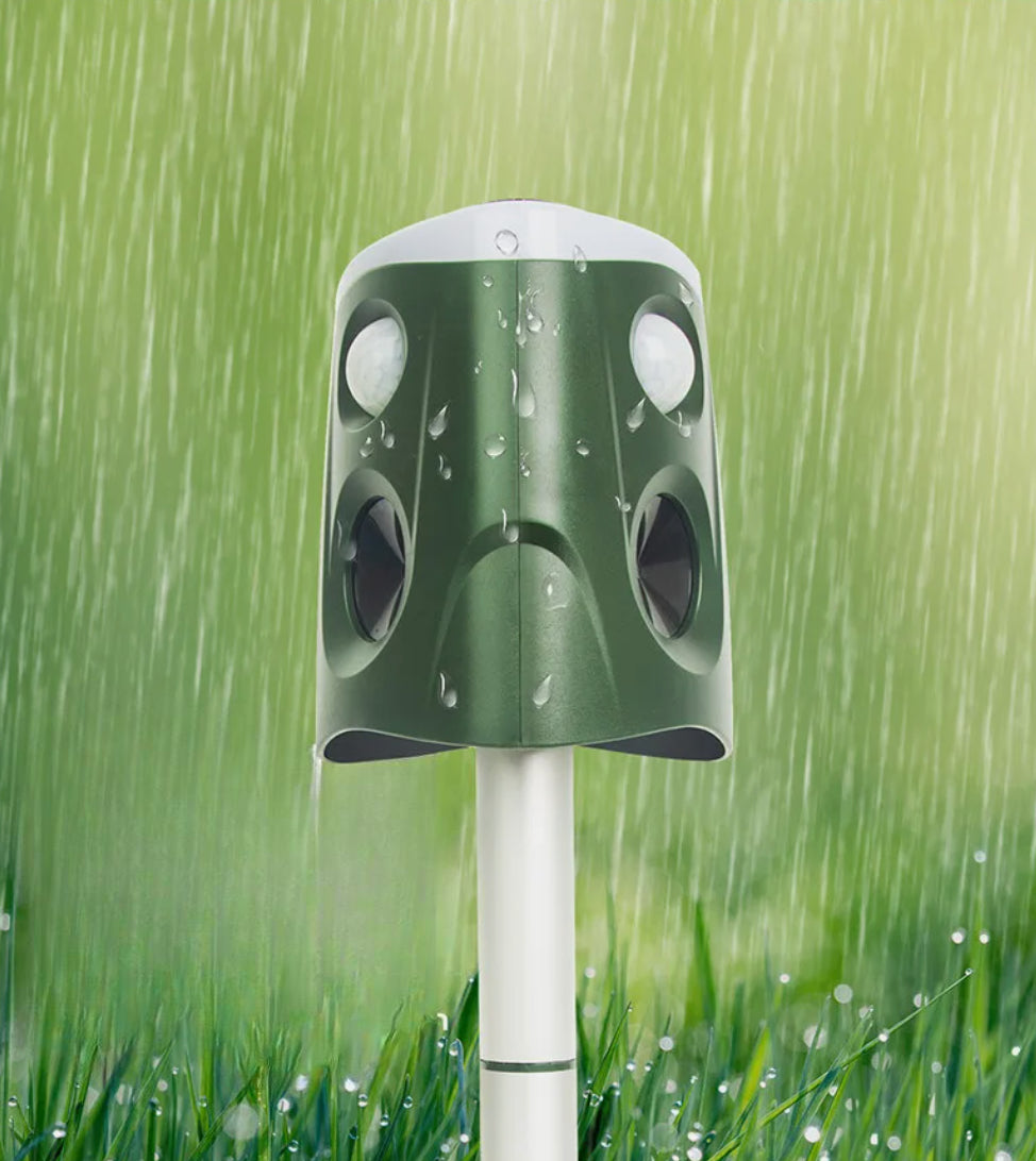 Répulsif Ultrasonique Solaire pour Jardin - Protection Écologique et Efficace