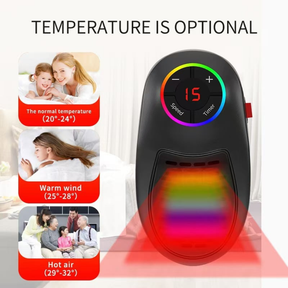 Chauffage Électrique Portable Économe - Thermostat Réglable et Sécurisé