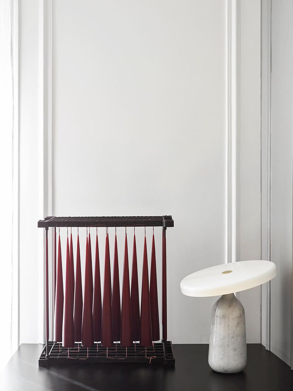 Lampe de Table Élégante en Marbre - Design Sophistiqué et Lumière Douce