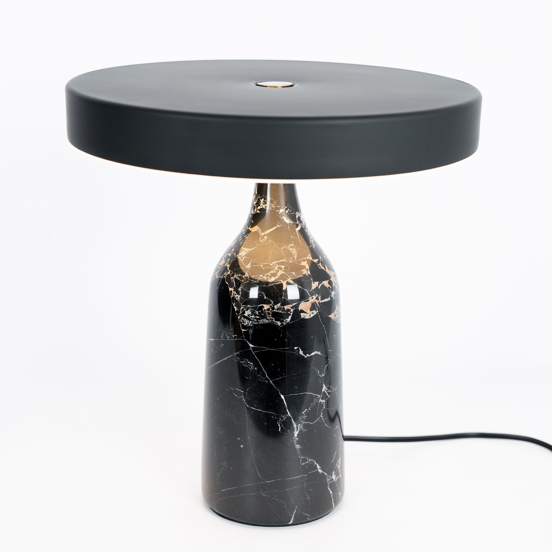 Lampe de Table Élégante en Marbre - Design Sophistiqué et Lumière Douce