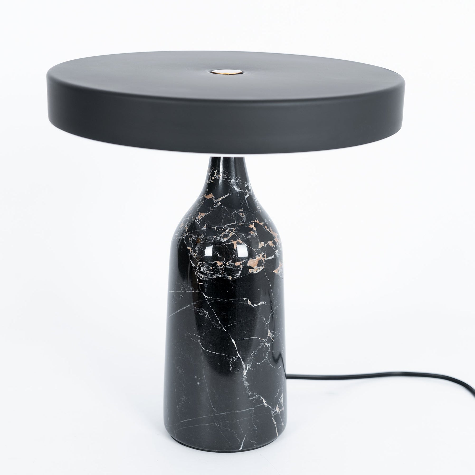 Lampe de Table Élégante en Marbre - Design Sophistiqué et Lumière Douce