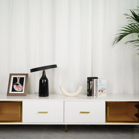 Lampe de Table Élégante en Marbre - Design Sophistiqué et Lumière Douce
