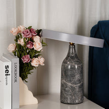 Lampe de Table Élégante en Marbre - Design Sophistiqué et Lumière Douce