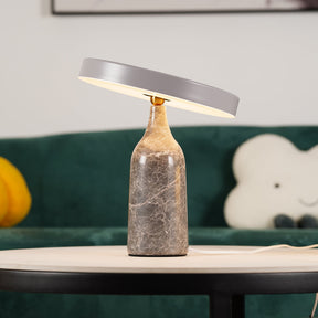 Lampe de Table Élégante en Marbre - Design Sophistiqué et Lumière Douce