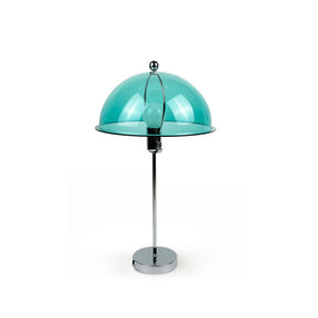 Lampe de Table Élégante en Argent - Design Chic avec Accents Acryliques