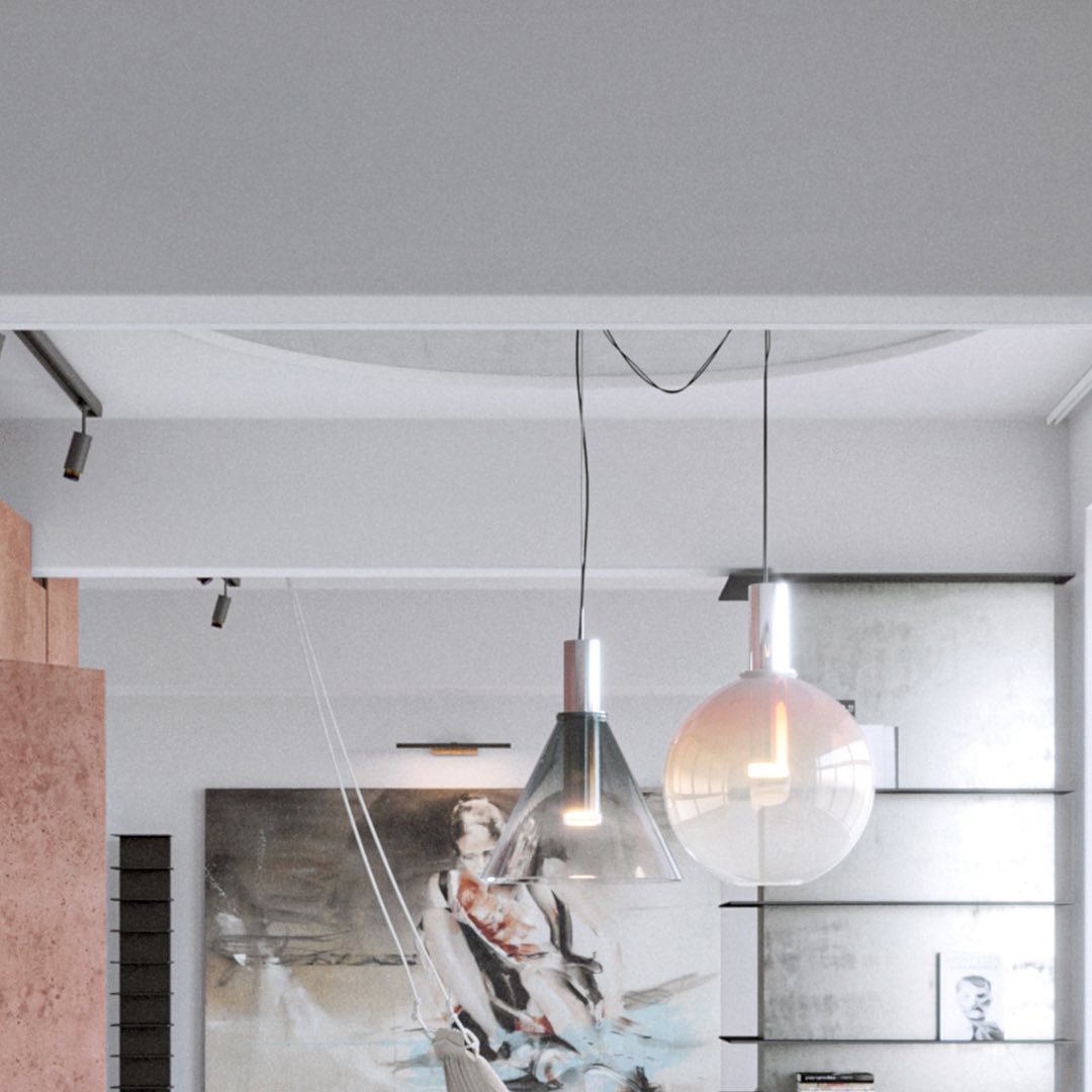 Lampe de Plafond Élégante pour Intérieur - Design Ventilé et Atmosphère Apaisante