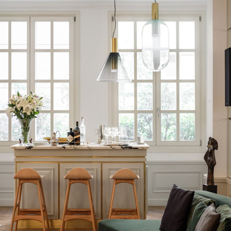Lampe de Plafond Élégante pour Intérieur - Design Ventilé et Atmosphère Apaisante