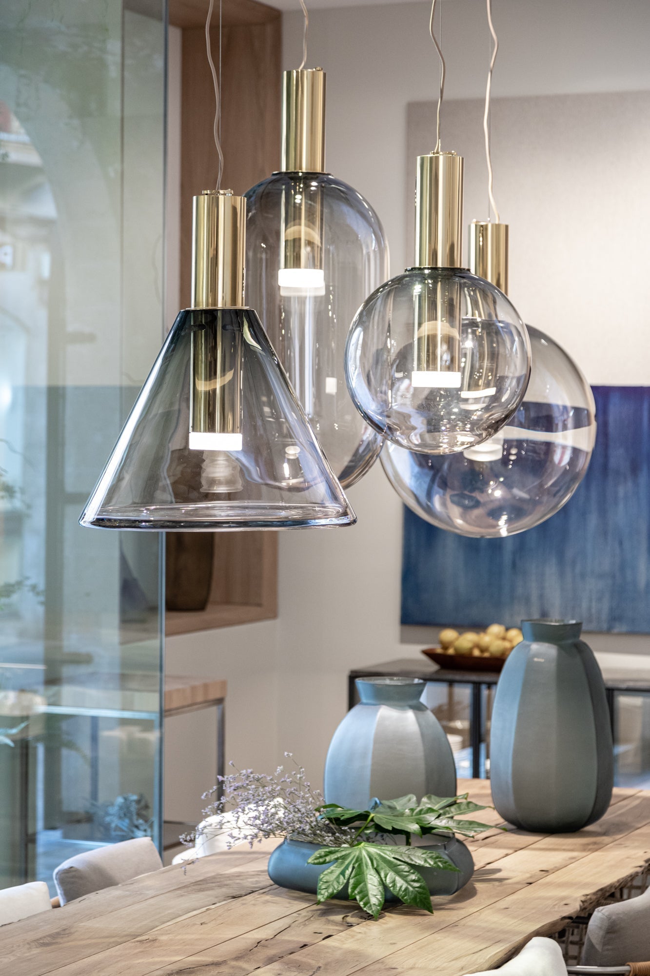 Lampe de Plafond Élégante pour Intérieur - Design Ventilé et Atmosphère Apaisante