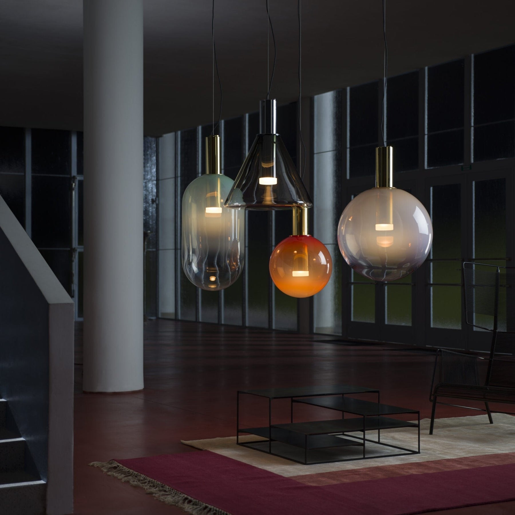 Lampe de Plafond Élégante pour Intérieur - Design Ventilé et Atmosphère Apaisante
