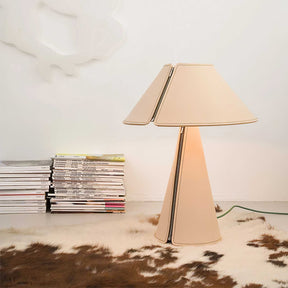 Lampe de Bureau Design Unique - Élégante en Cuir et Métal