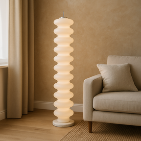 Lampe de Sol LED Scandinave - Design Contemporain et Atmosphère Chaleureuse