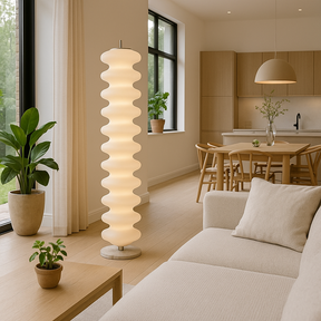 Lampe de Sol LED Scandinave - Design Contemporain et Atmosphère Chaleureuse