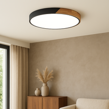 Lampe de Plafond en Bois Nordique - Design Élégant et Contemporain