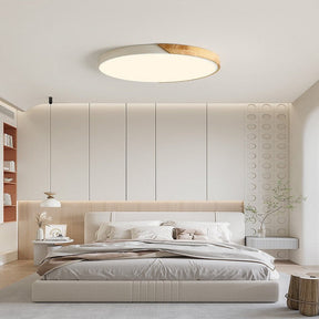 Lampe de Plafond en Bois Nordique - Design Élégant et Contemporain