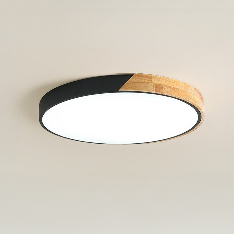 Lampe de Plafond en Bois Nordique - Design Élégant et Contemporain