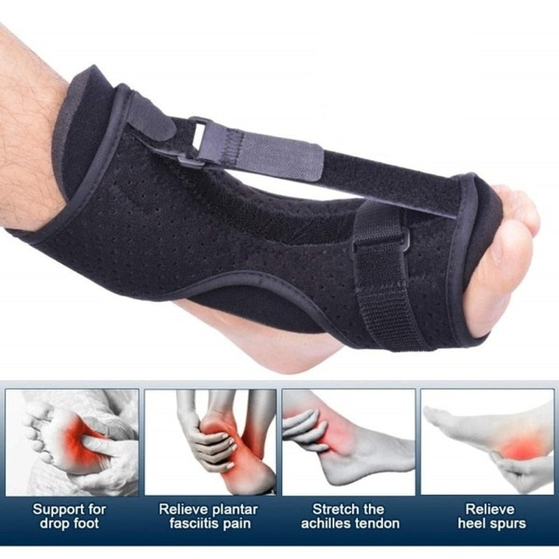 Attelle de Nuit Ajustable pour Talon - Soulagement Efficace de la Douleur