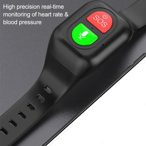 Montre GPS 4G pour Seniors - Suivi de Sécurité et Santé