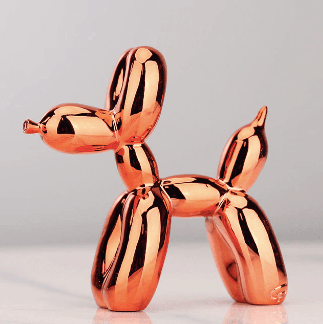 Sculpture de Chien en Résine - Élégante Décoration Intérieure Contemporaine