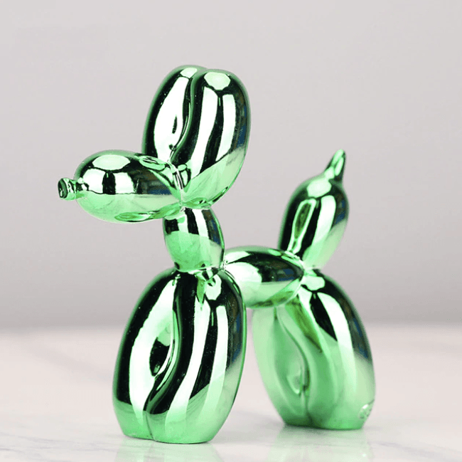 Sculpture de Chien en Résine - Élégante Décoration Intérieure Contemporaine