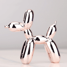 Sculpture de Chien en Résine - Élégante Décoration Intérieure Contemporaine