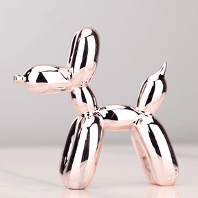 Sculpture de Chien en Résine - Élégante Décoration Intérieure Contemporaine