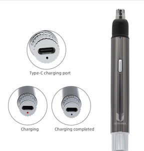 Tondeuse à Poils de Nez Rechargeable - Lames de Précision et Design Compact