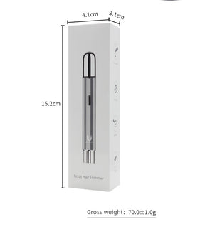 Tondeuse à Poils de Nez Rechargeable - Lames de Précision et Design Compact