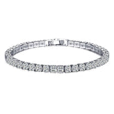Bracelet de Tennis en Argent Sterling - Élégance Intemporelle avec Pierres Scintillantes