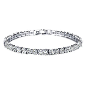 Bracelet de Tennis en Argent Sterling - Élégance Intemporelle avec Pierres Scintillantes