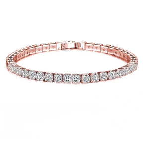 Bracelet de Tennis en Argent Sterling - Élégance Intemporelle avec Pierres Scintillantes