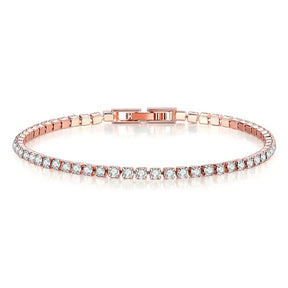 Bracelet de Tennis en Argent Sterling - Élégance Intemporelle avec Pierres Scintillantes
