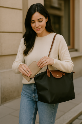 Sac à Main en Cuir PU - Élégant avec Accents Dorés et Rangement Pratique