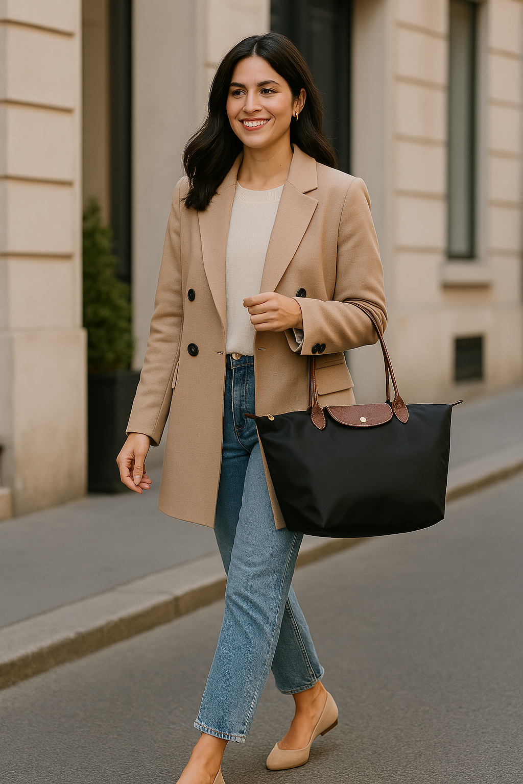Sac à Main en Cuir PU - Élégant avec Accents Dorés et Rangement Pratique