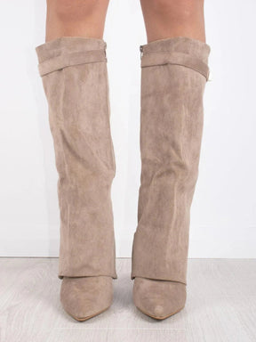 Bottes en Daim Noir pour Femmes - Élégance et Confort au Quotidien