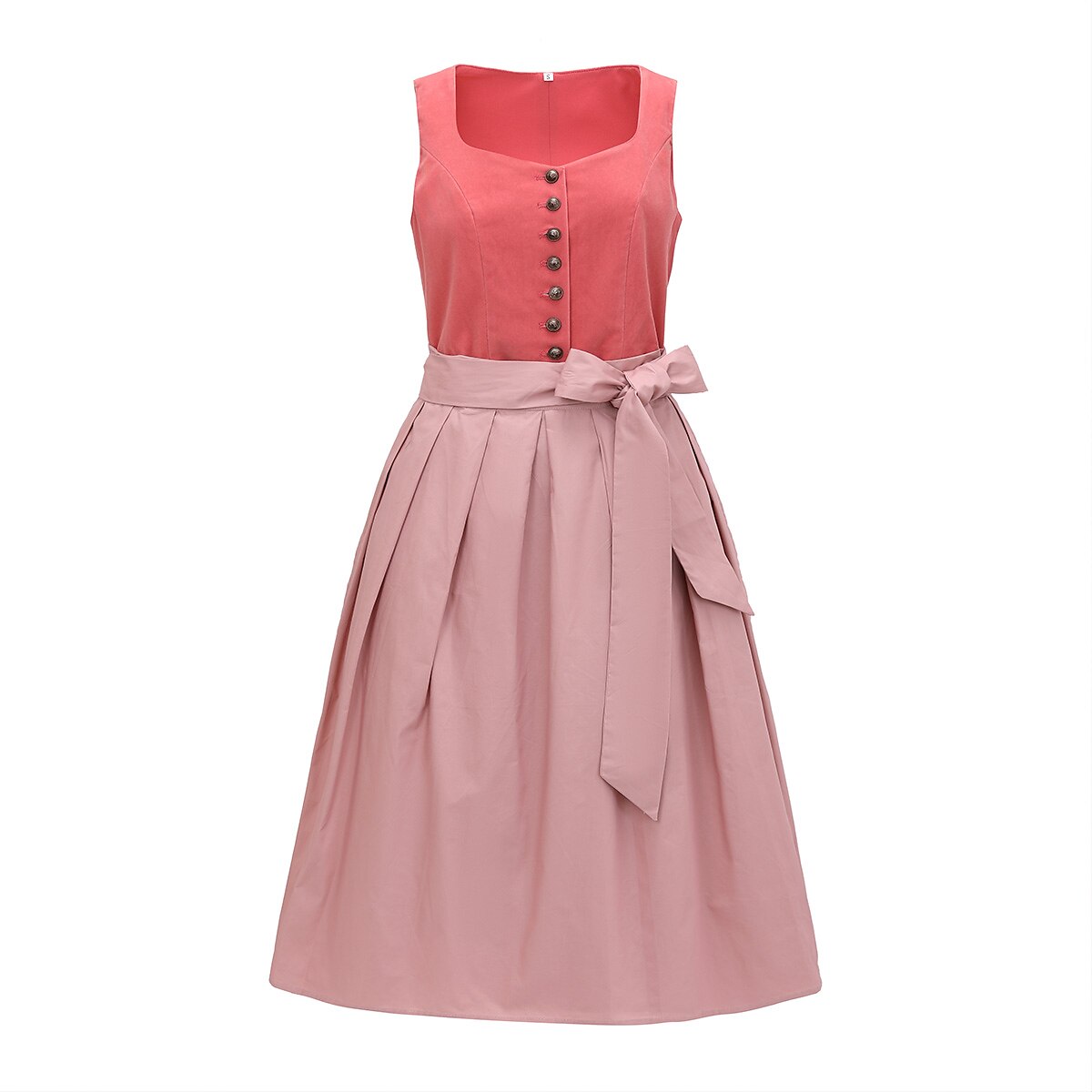 Robe Dirndl Élégante avec Tablier - Style Traditionnel pour Oktoberfest