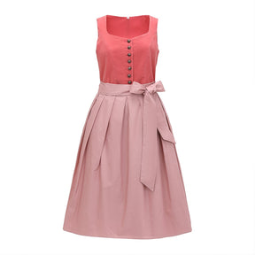 Robe Dirndl Élégante avec Tablier - Style Traditionnel pour Oktoberfest