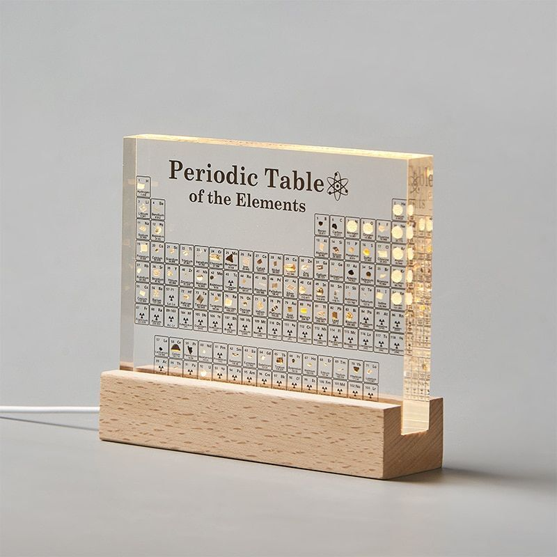 Tableau Périodique Éducatif - Affichage Acrylique pour Passionnés de Science