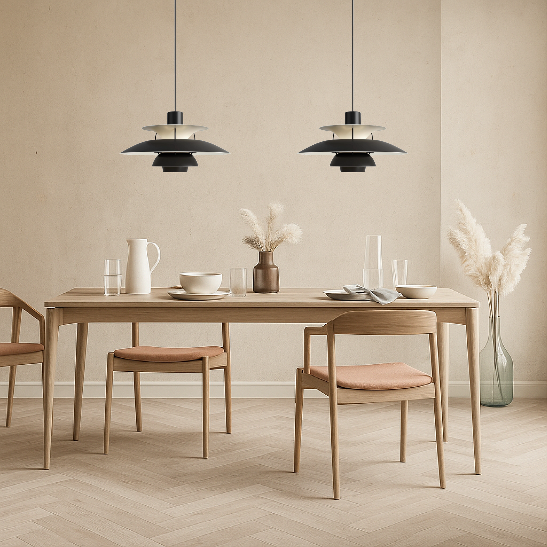 Lampe Pendante Danoise Moderne - Design Élégant et Ambiance Chaleureuse
