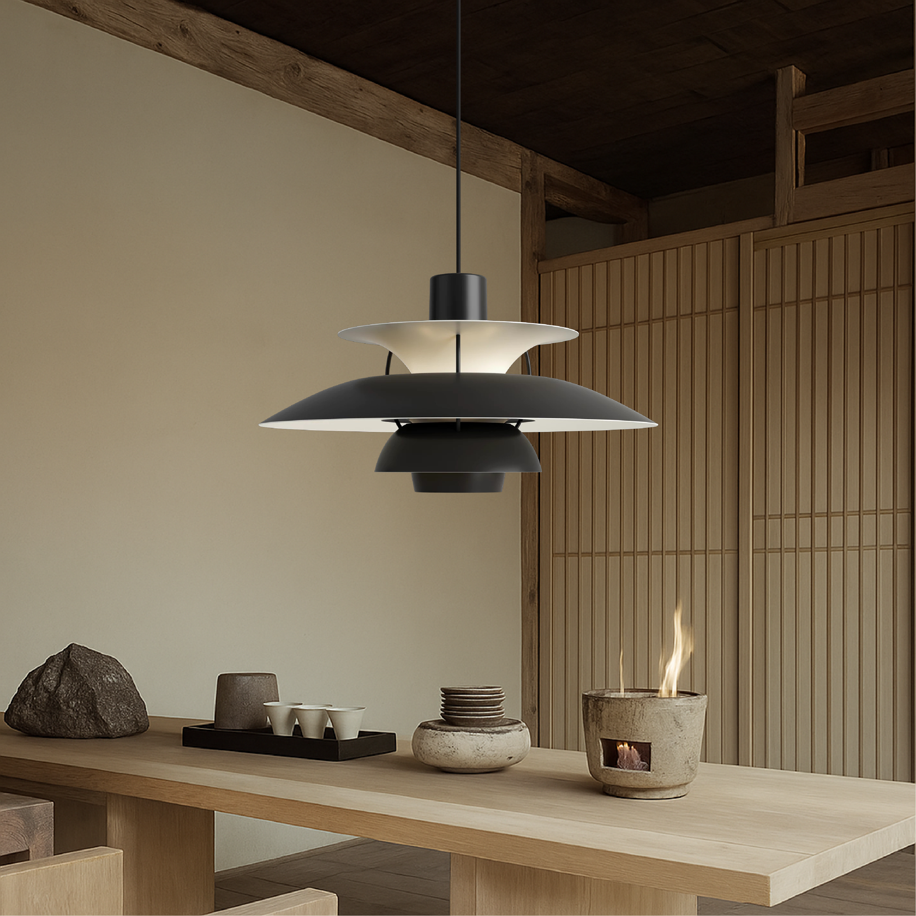 Lampe Pendante Danoise Moderne - Design Élégant et Ambiance Chaleureuse