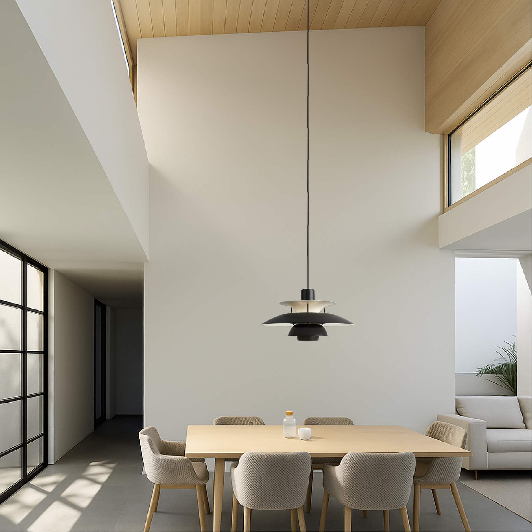 Lampe Pendante Danoise Moderne - Design Élégant et Ambiance Chaleureuse