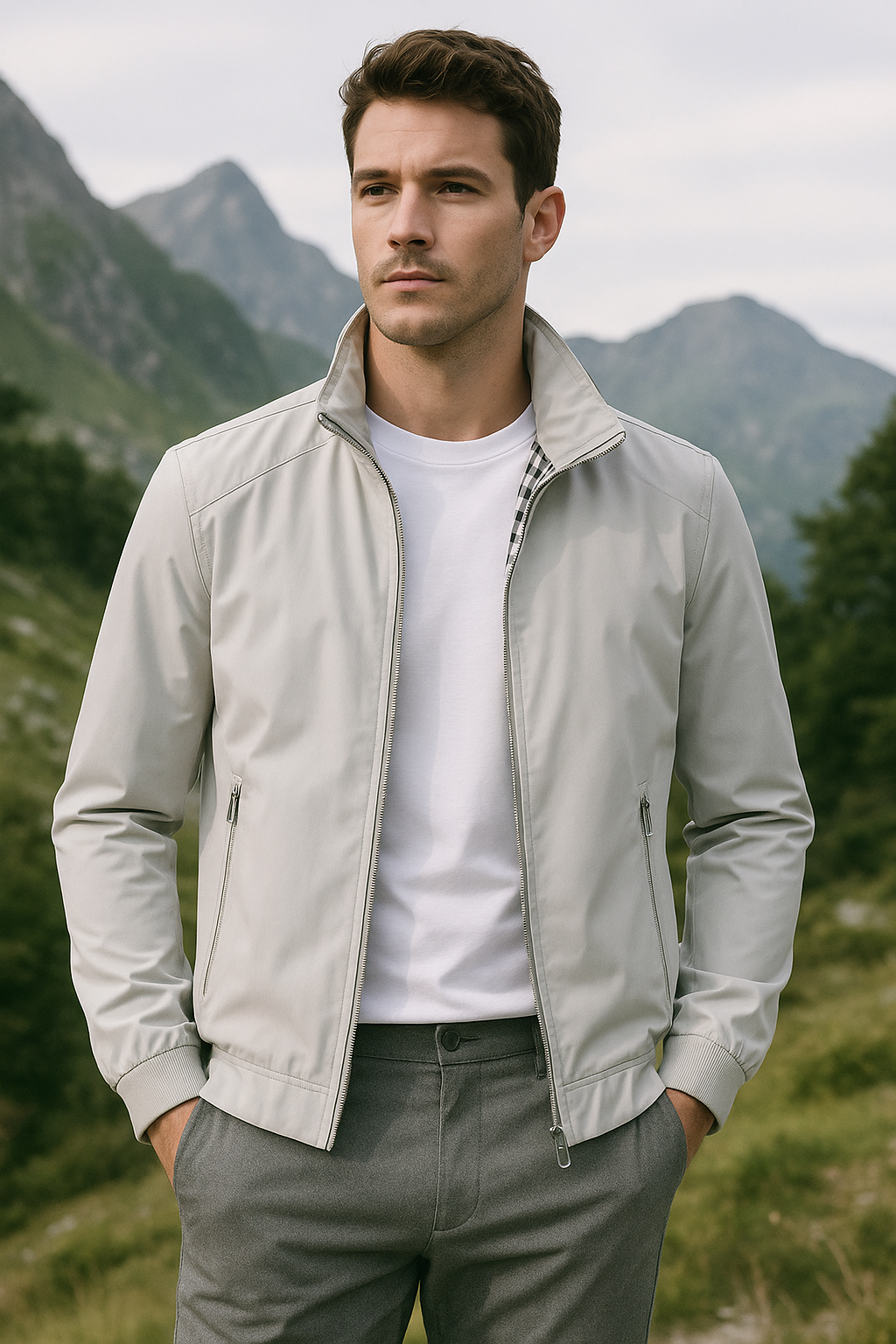 Veste d'été Coupe-Vent pour Hommes - Légère et Respirante pour Confort Optimal