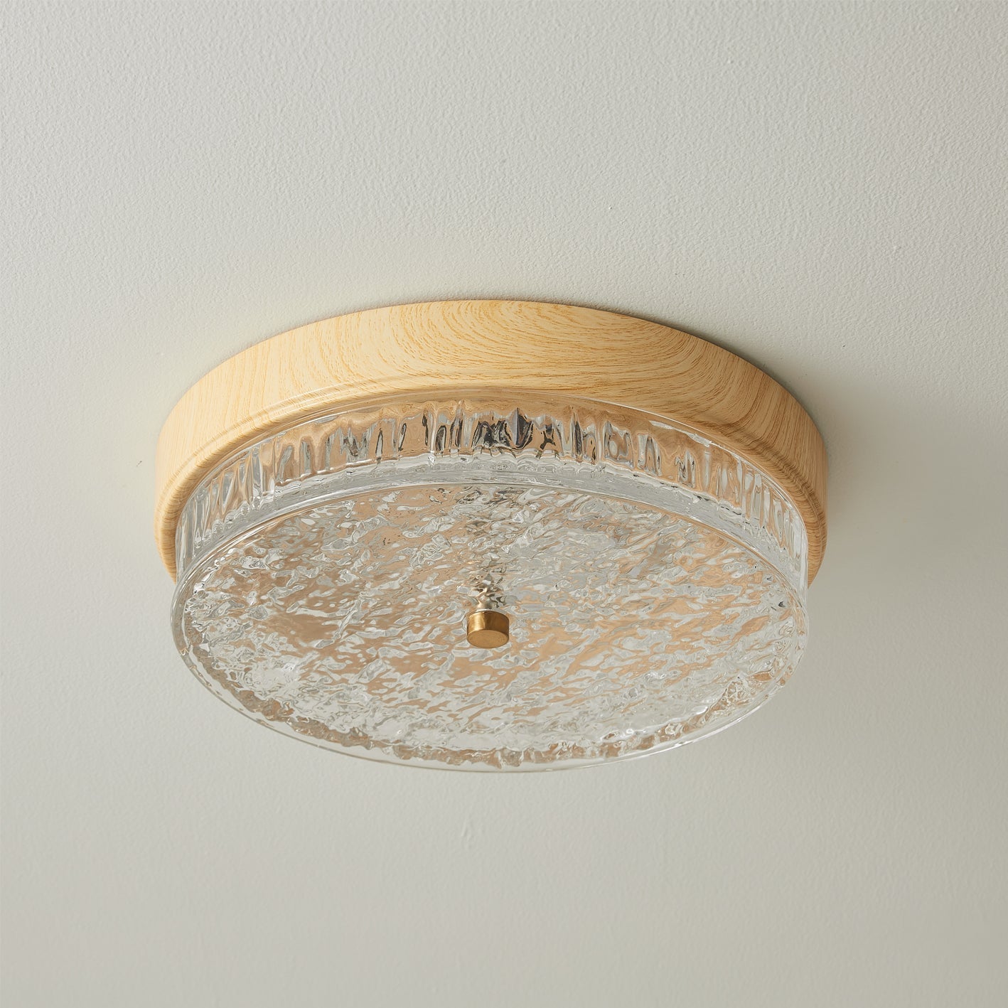 Plafonnier Design Moderne en Verre - Élégance Naturelle et Chaleur Intérieure