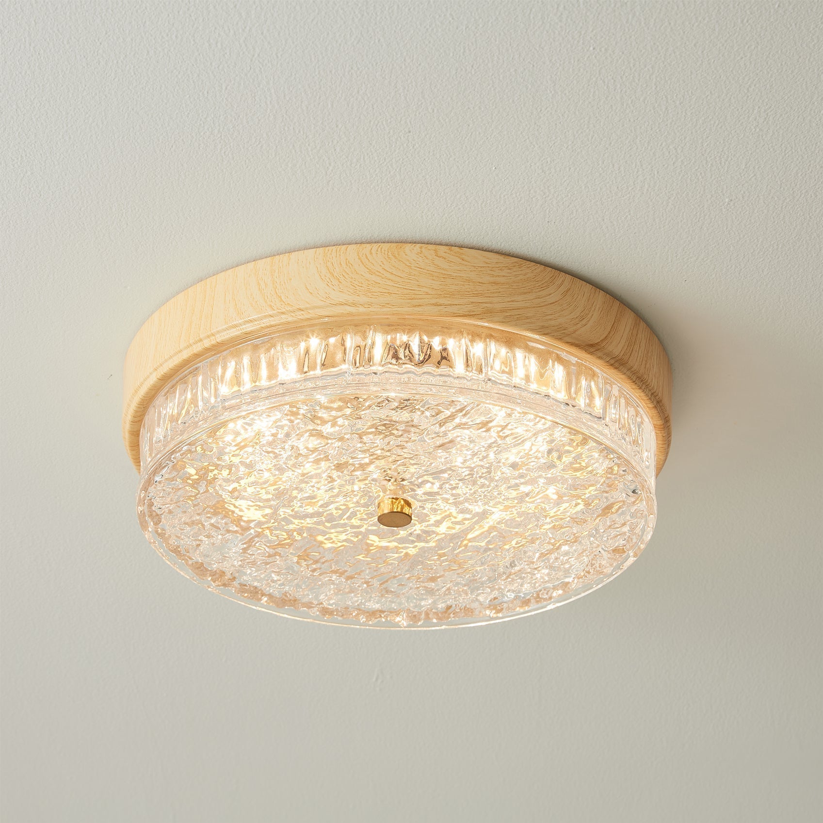 Plafonnier Design Moderne en Verre - Élégance Naturelle et Chaleur Intérieure