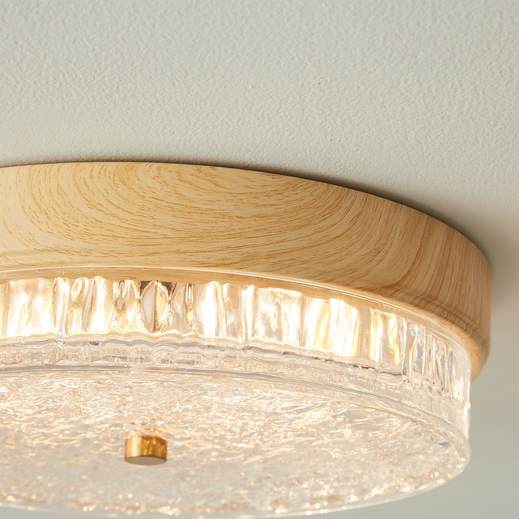 Plafonnier Design Moderne en Verre - Élégance Naturelle et Chaleur Intérieure